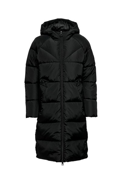 Black Women's Coat ONLNEWAMANDA LONG PUFFER COAT CC OT