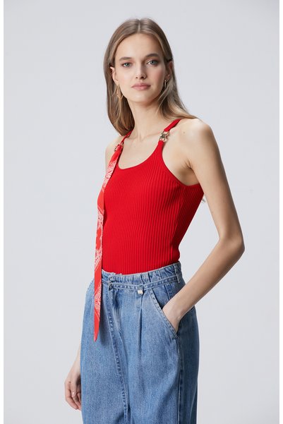 Red Accessory Knitwear Athlete