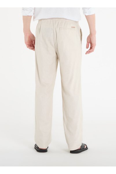 Машки бели панталони LV04LF619G2JX_STRAIGHT LINEN PULL O