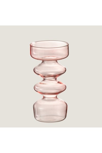 Vase Luna Gl Pink S (7.5X7.5X14Cm) Natural
