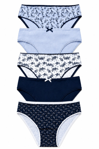 Women's Panties 5 Pack Lycra Cotton Camisole Blue