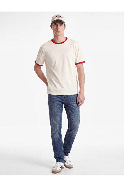 Фармерки со нормален струк, памучни, slim fit - Brad Jean