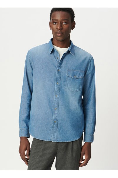 Blue Men's Regular Fit Shirt M212193