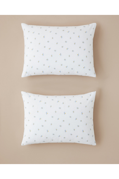 Soft Daisy Easy-Iron 2-Piece Pillowcase 50X70 cm Blue