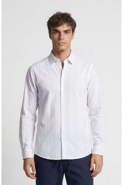 White Blue Shirt