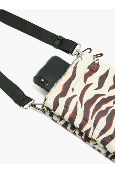 Women's Patterned Technical Fabric Shoulder Bag