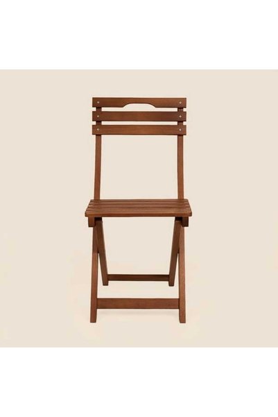 Folding Bistro New Chair - Walnut