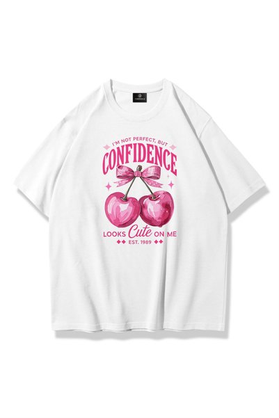 Woman confidence t-shirt white