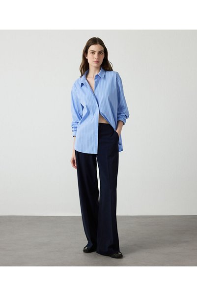 Wide leg fit trousers