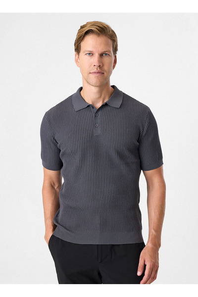 Anthracite Men's Regular Fit Polo T-Shirt Btr4004000000