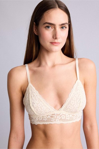 Lace Pieces of Cup-Free Pedsiz Non-wired Bralet H0511Ax26Sp