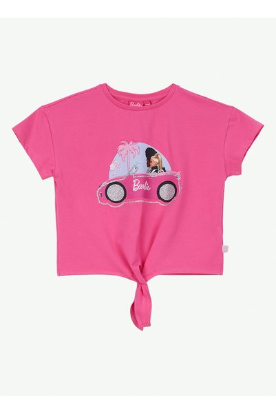 Fuchsia Girls' Printed T-Shirt Brb6Sg-Tst6013
