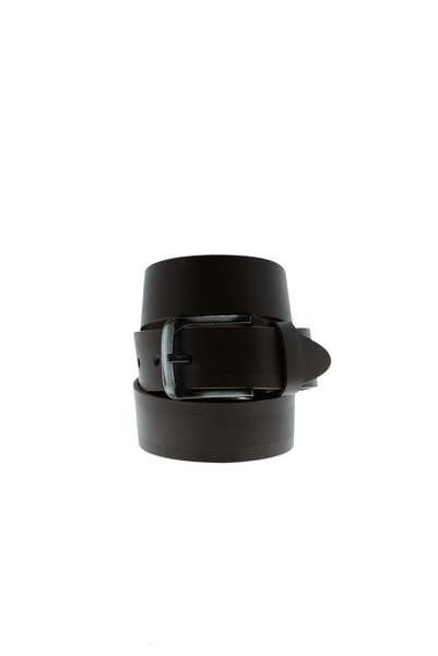 Sports Patterned Leather Belt