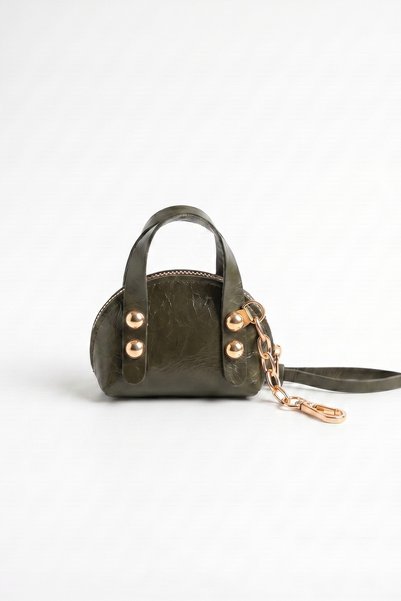 Women's Noa Green Zipper Bag Charm Bag Ornament