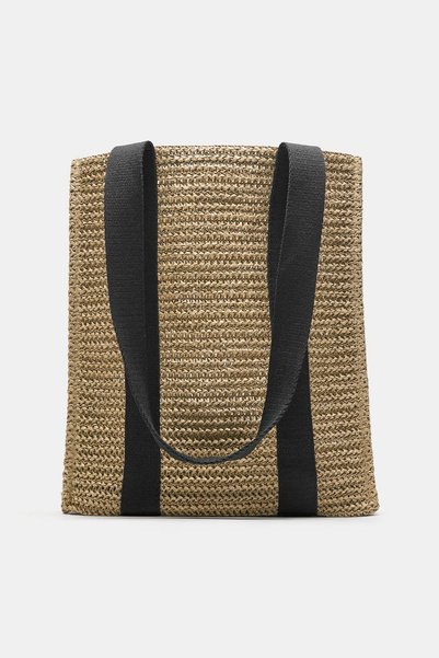 Knitted tote bag