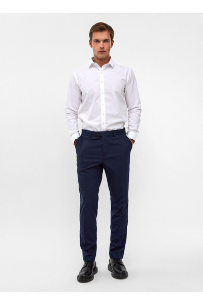 Navy Blue Men's Trousers Pn1014300226