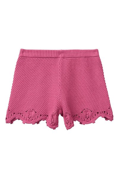 Pink Girls' Embroidered Shorts 1I5Sc900E