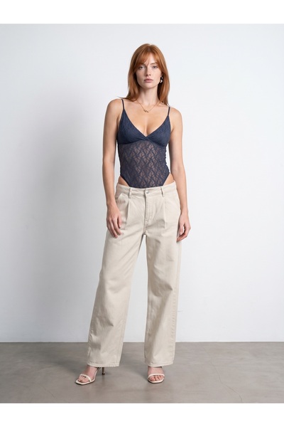 32842 Lace Bodysuit-Indigo