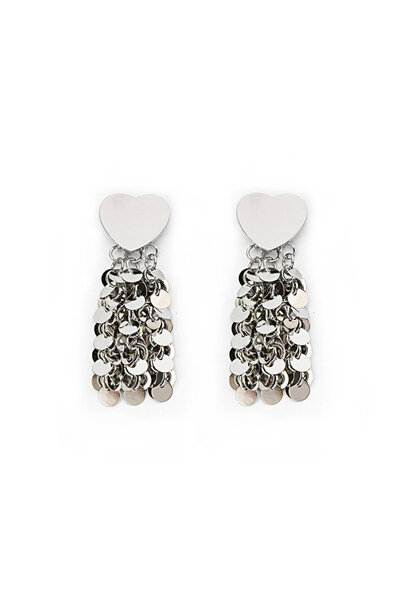 Heart Shape Hanging Earrings