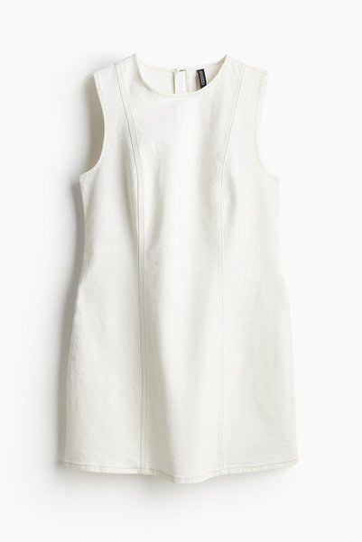 Bell Cut Gabardine Dress