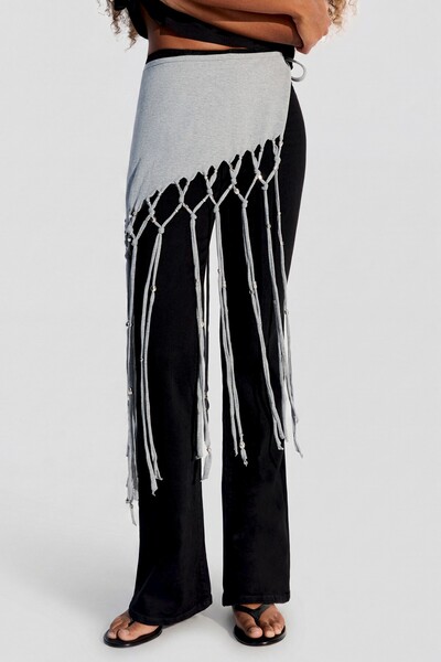 Tasseled and Beaded Top Skirt
