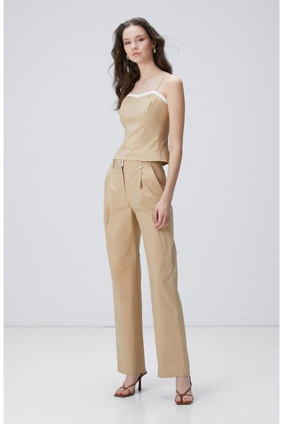 Beige Trousers