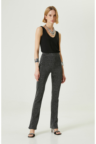 Silver Color Trousers