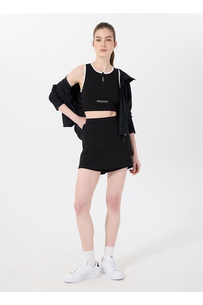 Black Women's Shorts Skirt D5Sl-Sht3536