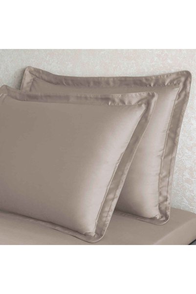 X Tencel ™   Lyocell 2-Piece Flounce Pillowcase Set Mink