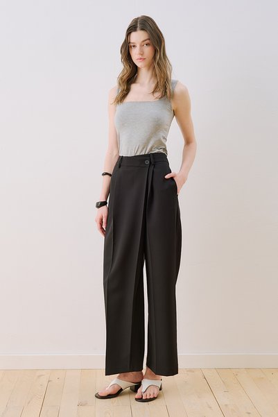 Anvelop Clothed Fabric Pants Black