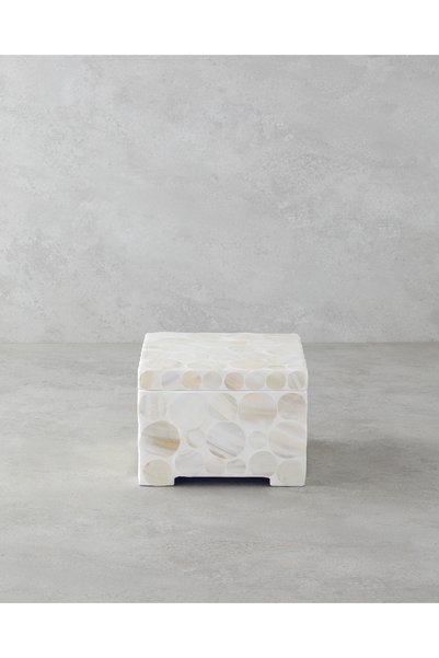 Aline Decorative Box 17X17X13 cm Cream