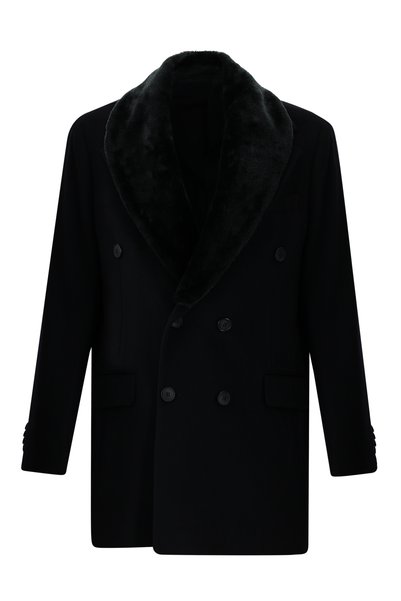 Fur Collar Cashmere Coat