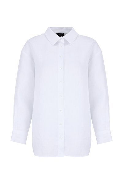 White Women's Shirt F6Sl-Gml0092