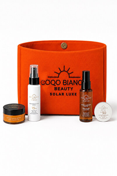 Coco Bianco патен сет и портокалова чанта - Travel Kid & Orange Bag