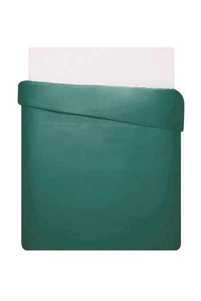 Mix&Match Cotton Satin Double Duvet Cover Petrol