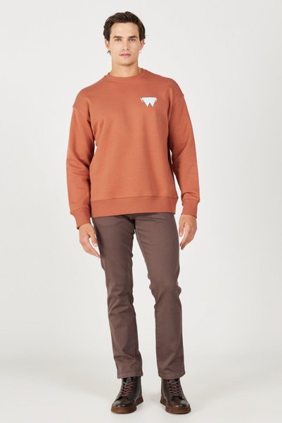 Oversize sweatshirt light brown