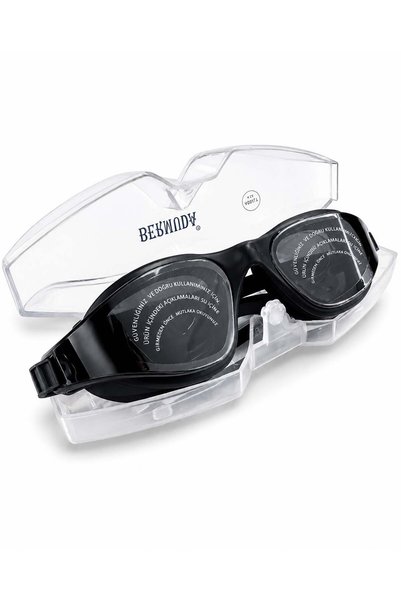 Deniz Havuz 14+ Swimming Goggles with Headphones 10 Black