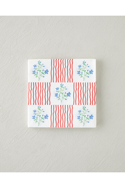 Bloomlet хартиени салфетки 20 парчиња 33x33 cm црвено - сини