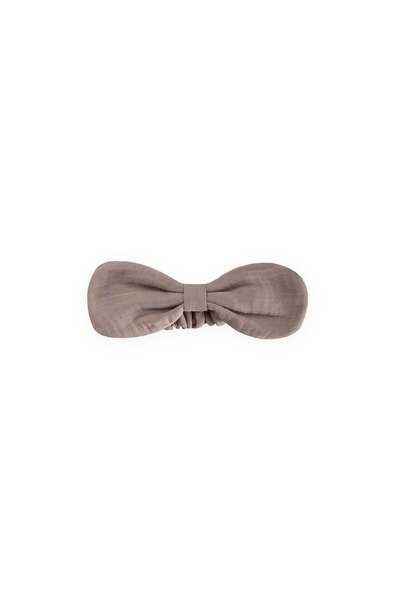 Muslin Elastic Bowknot Bandana Mink