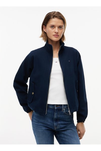 Navy Blue Women's Zip Jacket DW0DW205260G1