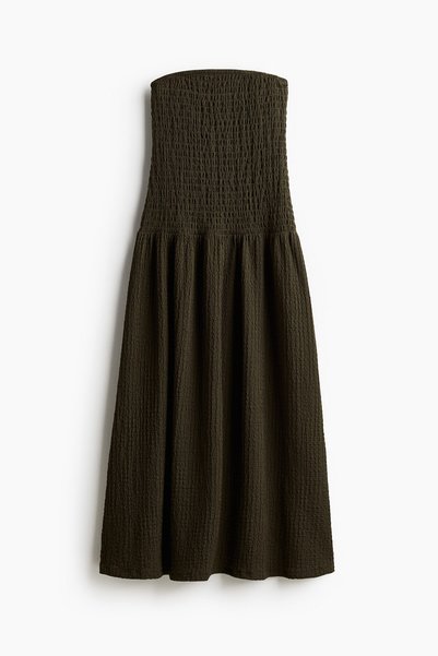 Gathered Bandeau Dress