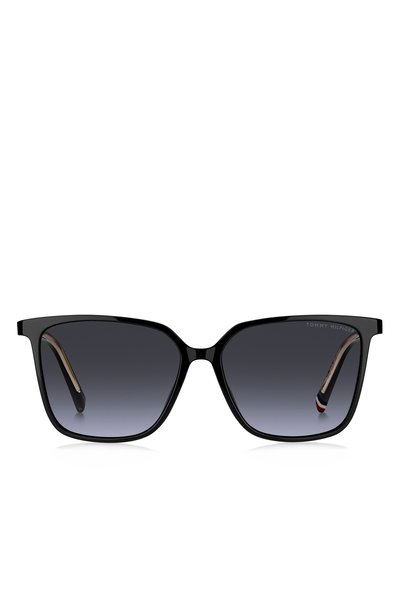 TH 2292/S Women's Sunglasses Black Bone Frame Blue Gradient Lens