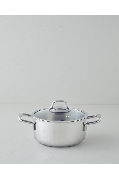 Glow Steel Deep Pot 20X10 cm Silver