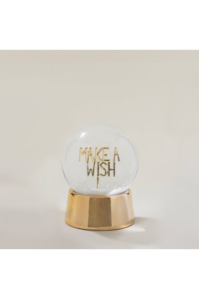 Wishing Snow Globe Gold