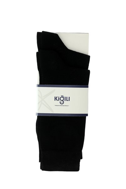Set of 2 Plain Cotton Socks