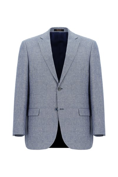 4 Drop Relaxed Fit Comfortable Cut Classic Cotton Linen Jacket
