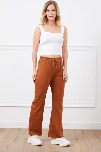 Beli Tie-Waist Flared Sweatpants