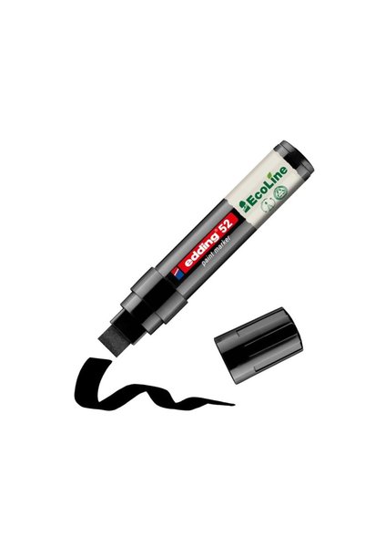 52 Ecoline Water-Based Full Coverage Painting Marker 15 mm Cut Tip Black
