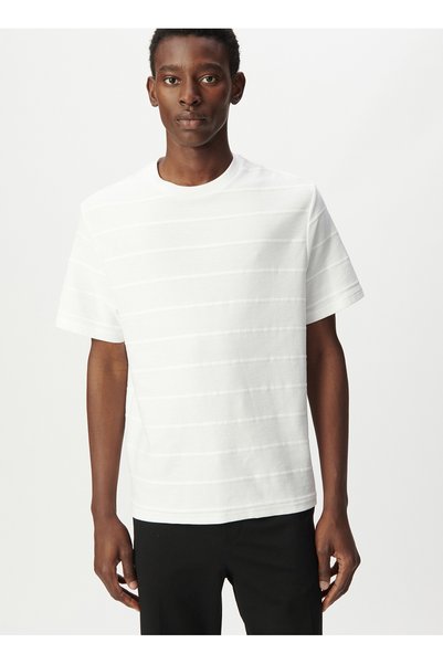 Crew Neck Off-White Men's T-Shirt M210063