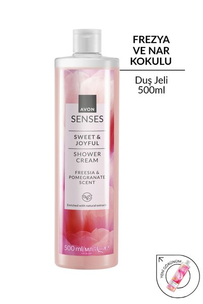 Senses Sweat & Joyful Freesia and Pomegranate Scented Cream Shower Gel 500 Ml